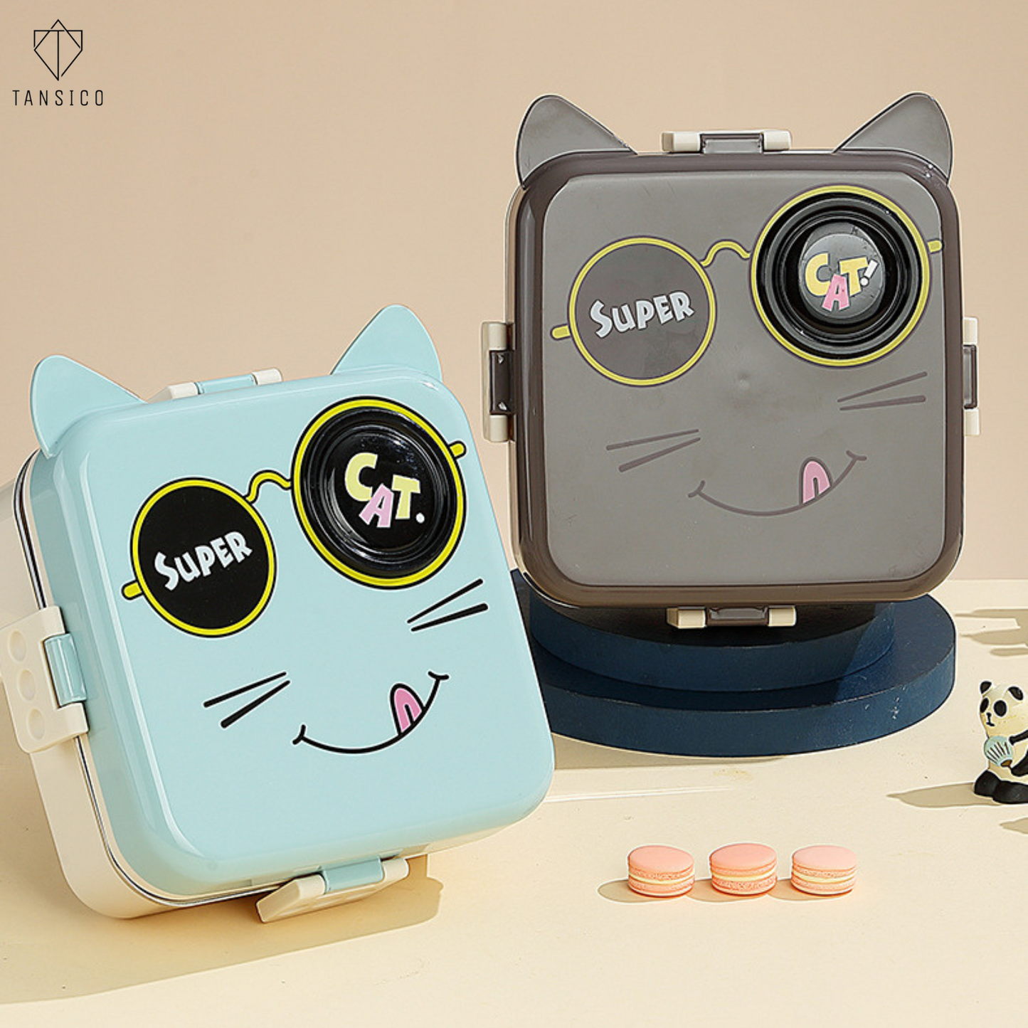 Cat Square Lunch Box