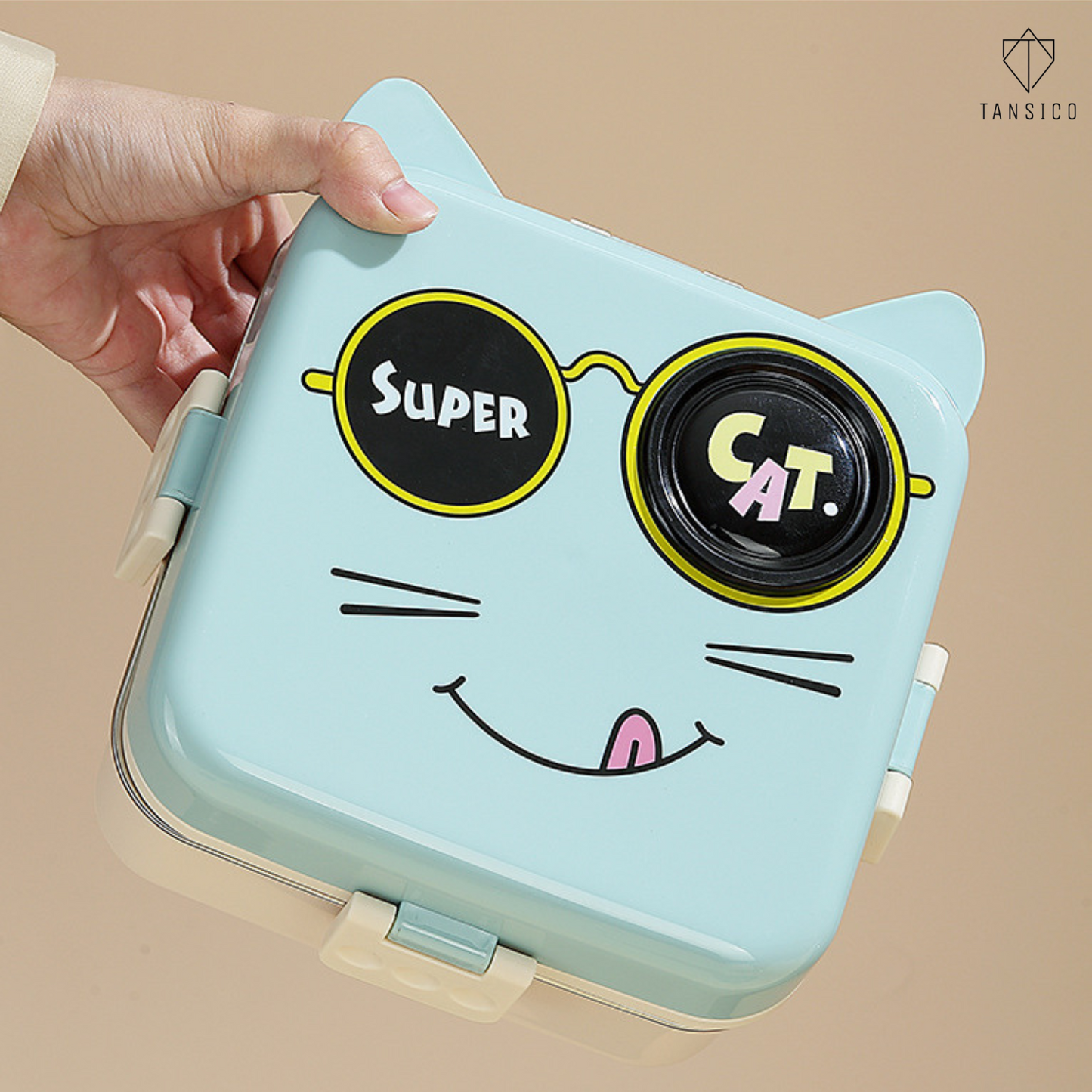 Cat Square Lunch Box