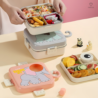 Elephant Square Lunch Box