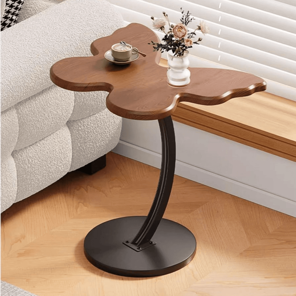 Multi-Purpose Metal Butterfly Bedside Table with Rounded Safe Corners (30cm)