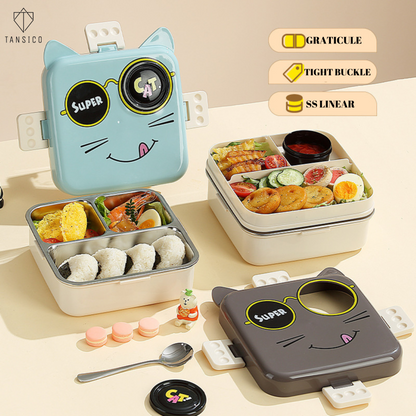 Cat Square Lunch Box