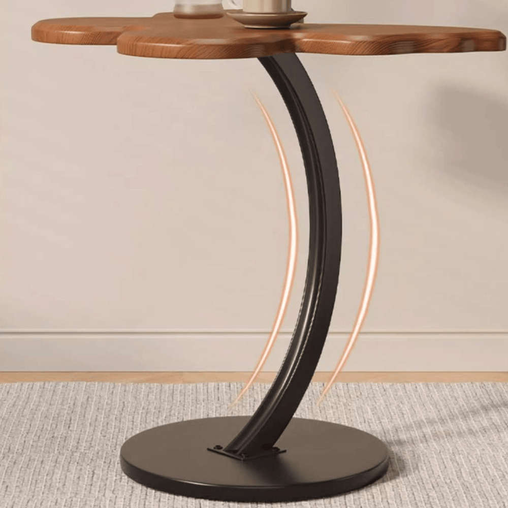 Multi-Purpose Metal Butterfly Bedside Table with Rounded Safe Corners (30cm)