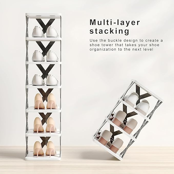 TANSICO Multi-Purpose Stackable Shoe Rack