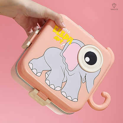 Elephant Square Lunch Box