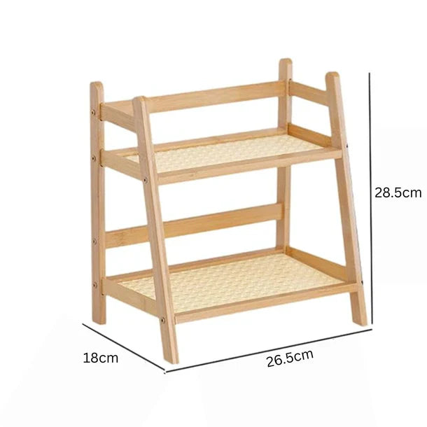 Multipurpose 2-Tier Countertop Storage Organizer (28cm)