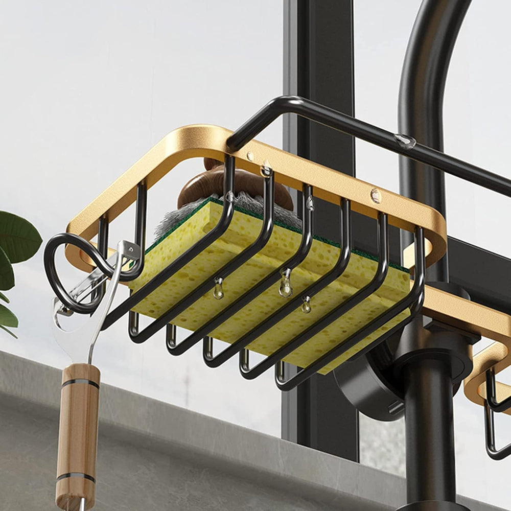 Gold Dual-Compartment Kitchen & Bathroom Caddy(30cm)