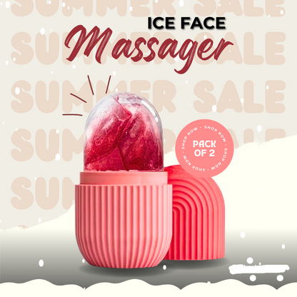 Ice Face Massager | Silicone Ice Roller for Skin Care(PACK OF 2)