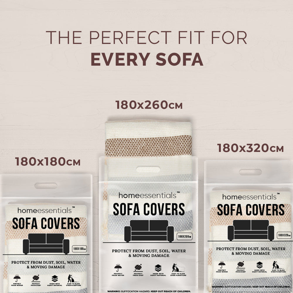 Grey Elegance Cotton Wool Sofa Cover : [EM-SC-45]