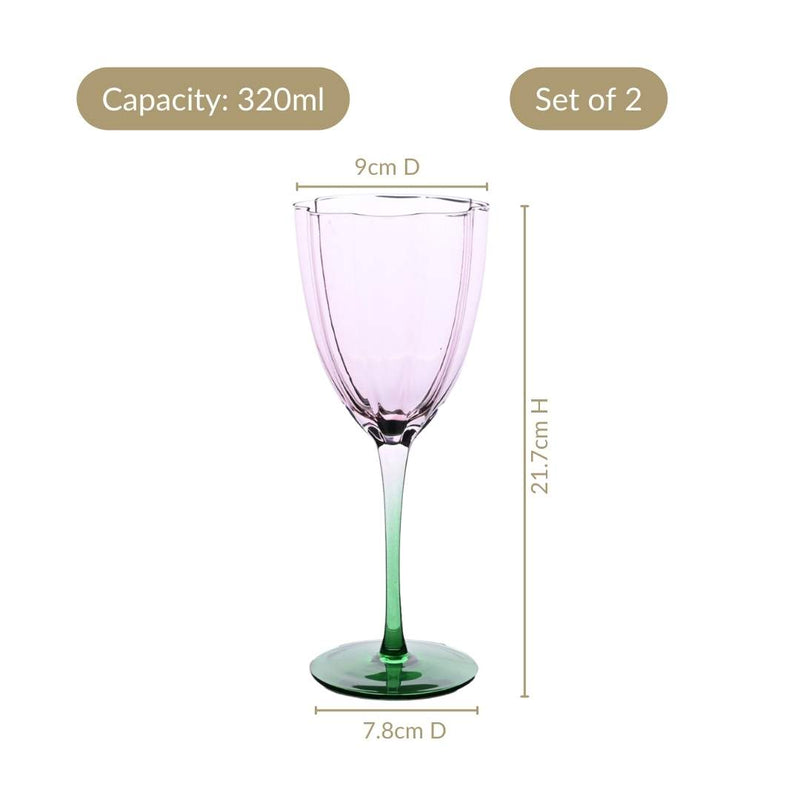 Luxe Tulip Wine Glass Set Of 2 320ml